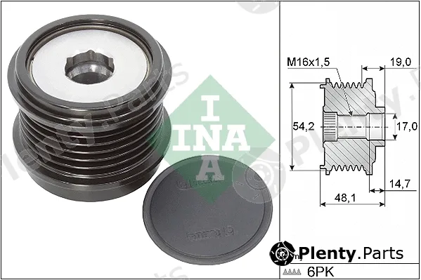 INA 535031010 — Alternator Freewheel Clutch