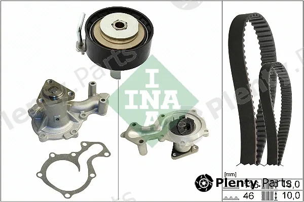 INA 530070130 — Water Pump & Timing Belt Kit