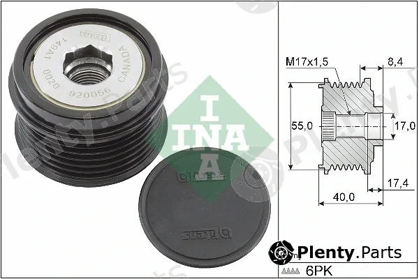 INA 535033610 — Alternator Freewheel Clutch