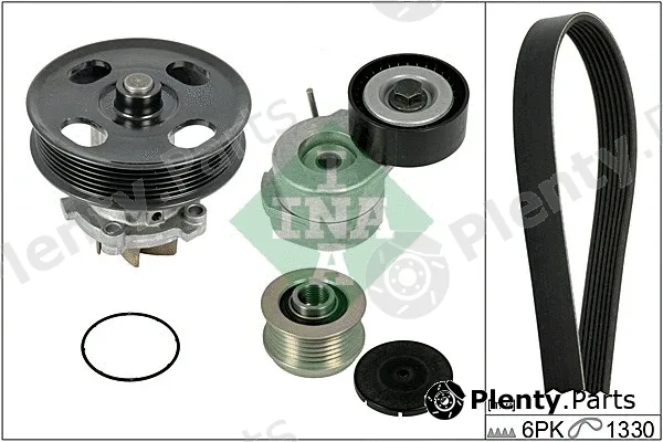 INA 529004030 — Water Pump + V-Ribbed Belt Kit