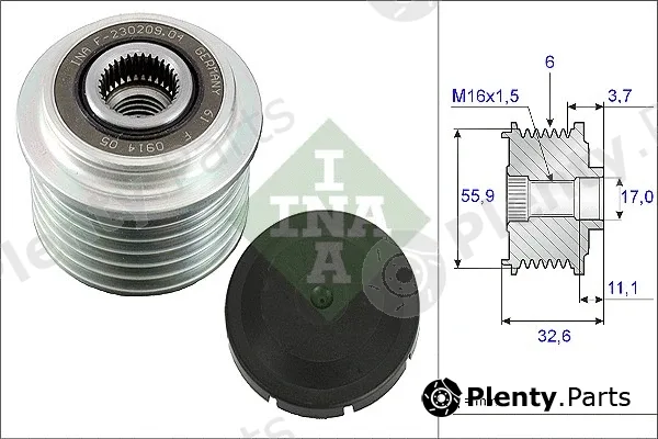 INA 535003210 — Alternator Freewheel Clutch