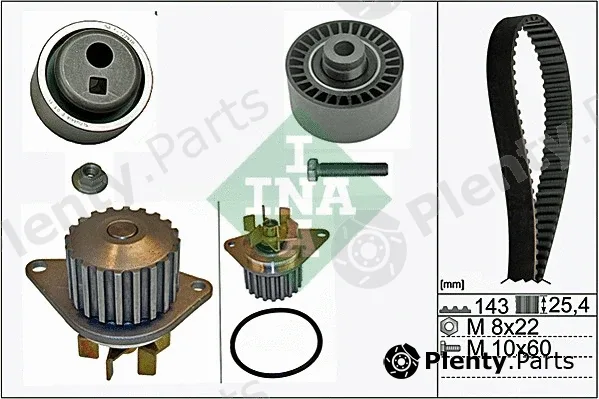 INA 530010530 — Water Pump & Timing Belt Kit
