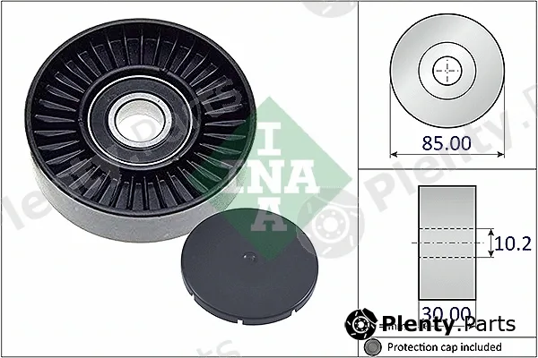 INA 532093710 — Deflection/Guide Pulley, V-ribbed belt