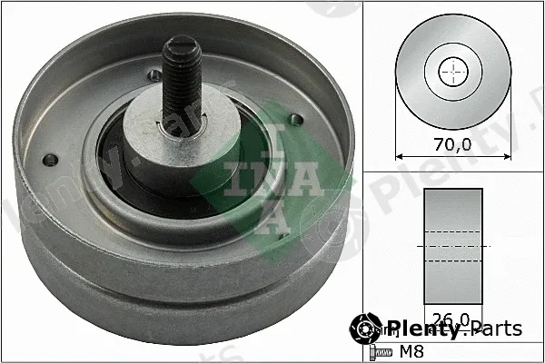 INA 532052410 — Deflection/Guide Pulley, V-ribbed belt