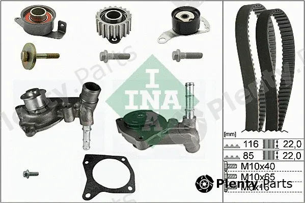 INA 530010430 — Water Pump & Timing Belt Kit