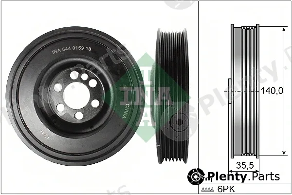 INA 544015910 — Belt Pulley, crankshaft