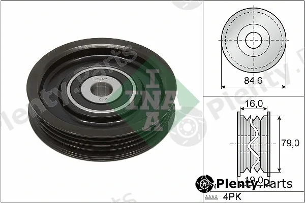 INA 531093110 — Tensioner Pulley, V-ribbed belt