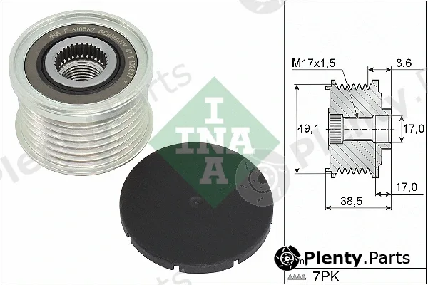 INA 535034410 — Alternator Freewheel Clutch