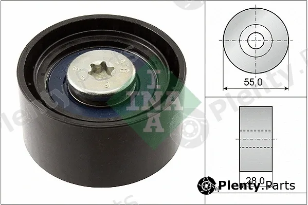 INA 532055610 — Deflection/Guide Pulley, V-ribbed belt