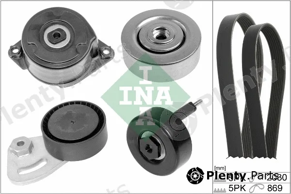 INA 529025310 — V-Ribbed Belt Set