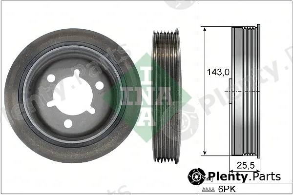 INA 544004110 — Belt Pulley, crankshaft
