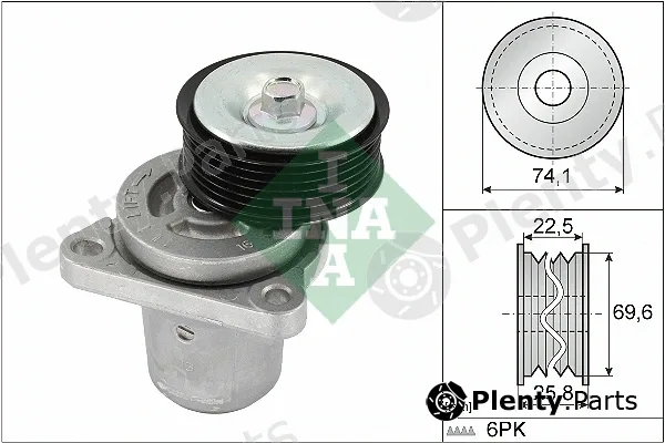INA 534040610 — Belt Tensioner, V-ribbed belt