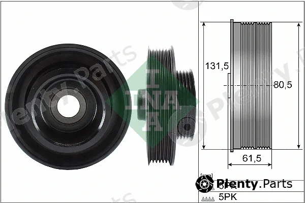 INA 544014110 — Belt Pulley, crankshaft