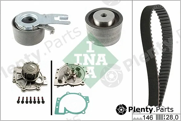 INA 530042130 — Water Pump & Timing Belt Kit