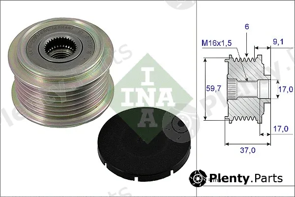 INA 535001710 — Alternator Freewheel Clutch