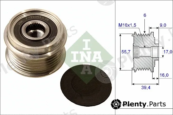 INA 535006010 — Alternator Freewheel Clutch
