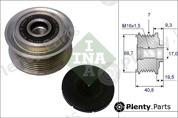 INA 535007910 — Alternator Freewheel Clutch