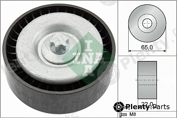 INA 532066710 — Deflection/Guide Pulley, V-ribbed belt