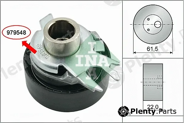 INA 531052530 — Tensioner Pulley, timing belt