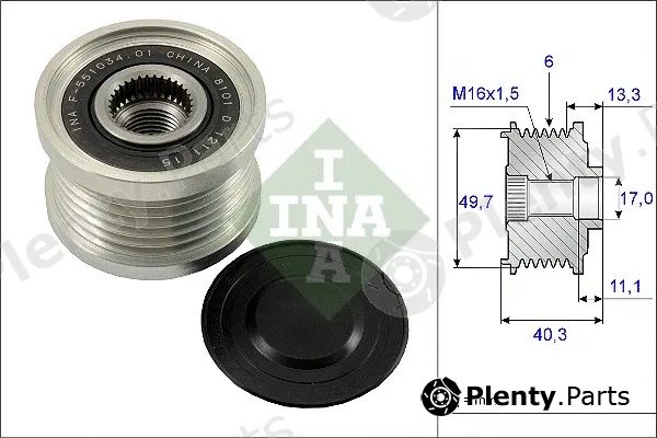 INA 535009310 — Alternator Freewheel Clutch