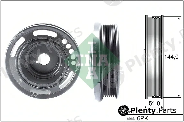 INA 544016810 — Belt Pulley, crankshaft