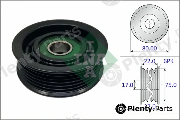 INA 532097110 — Deflection/Guide Pulley, V-ribbed belt