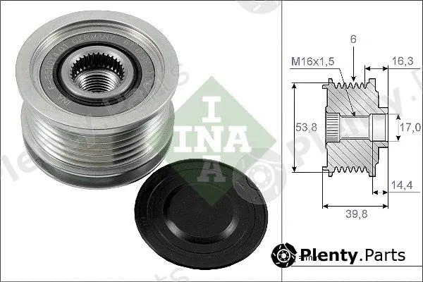 INA 535017010 — Alternator Freewheel Clutch