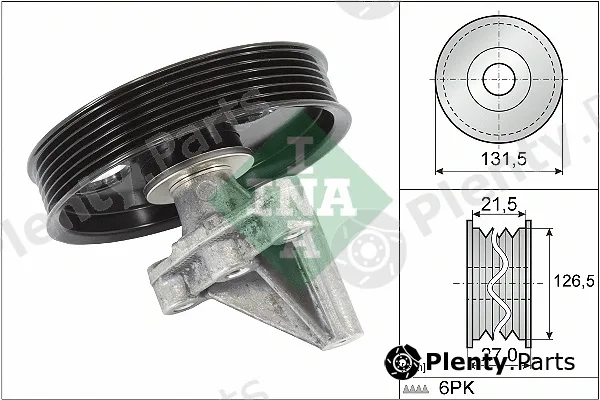 INA 532035410 — Deflection/Guide Pulley, V-ribbed belt