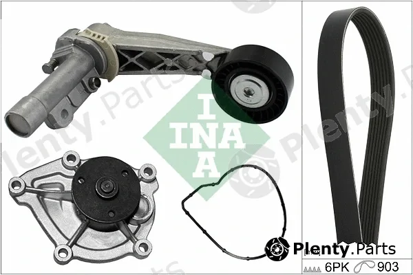 INA 529050430 — Water Pump + V-Ribbed Belt Kit
