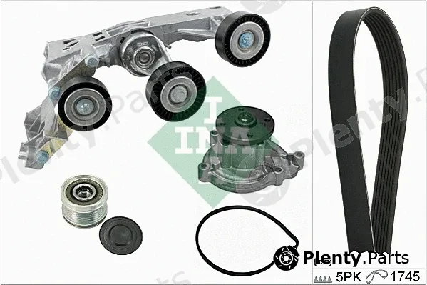 INA 529015530 — Water Pump + V-Ribbed Belt Kit