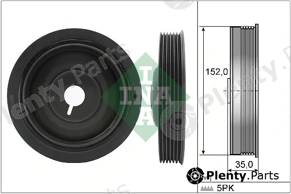 INA 544005410 — Belt Pulley, crankshaft