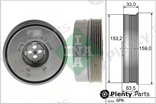 INA 544050110 — Belt Pulley, crankshaft