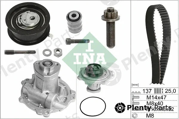INA 530037731 — Water Pump & Timing Belt Kit