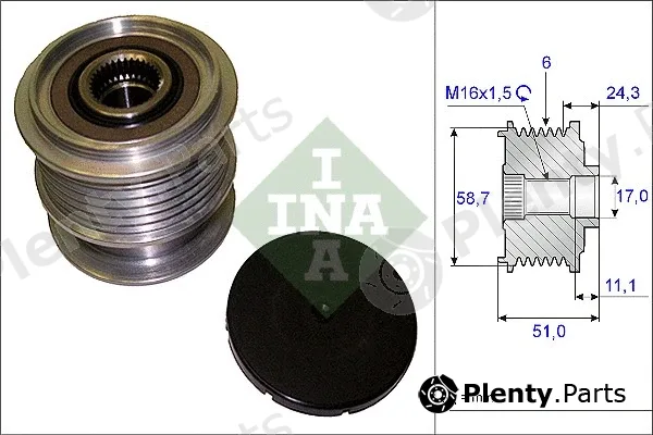 INA 535020010 — Alternator Freewheel Clutch