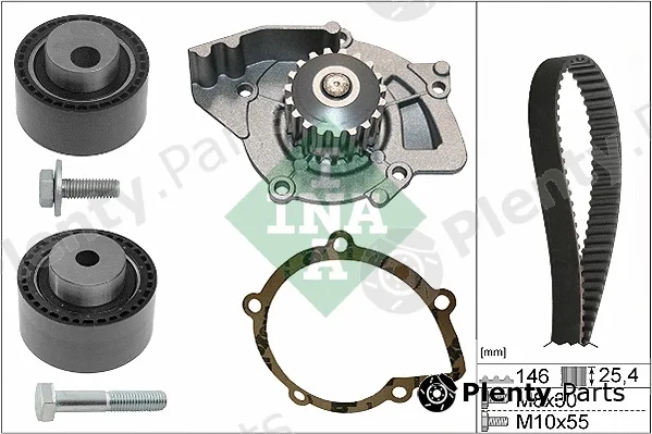 INA 530044631 — Water Pump & Timing Belt Kit