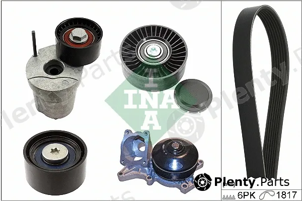INA 529036830 — Water Pump + V-Ribbed Belt Kit