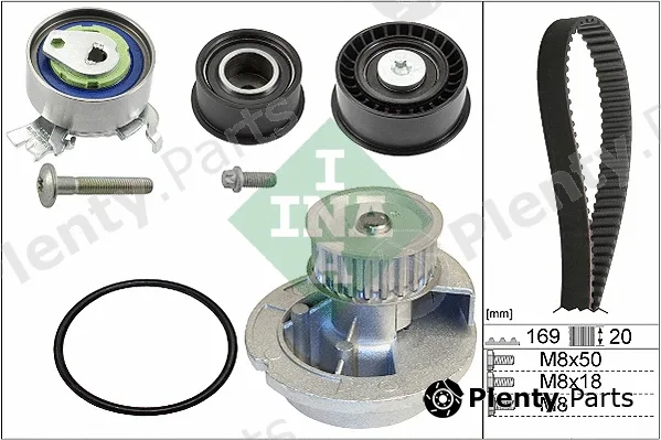INA 530007831 — Water Pump & Timing Belt Kit