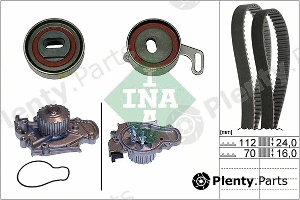 INA 530051430 — Water Pump & Timing Belt Kit