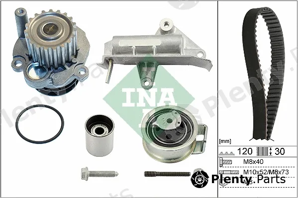 INA 530017730 — Water Pump & Timing Belt Kit