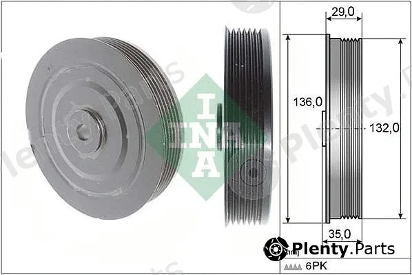 INA 544000910 — Belt Pulley, crankshaft