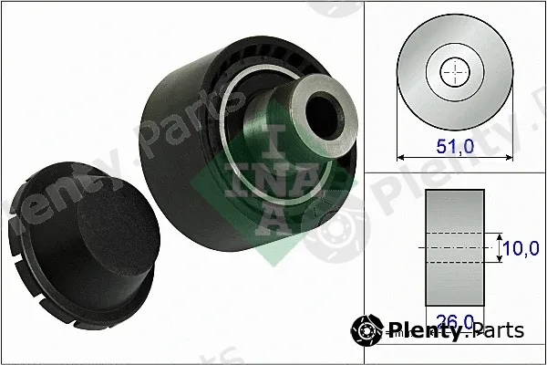 INA 532033410 — Deflection/Guide Pulley, V-ribbed belt