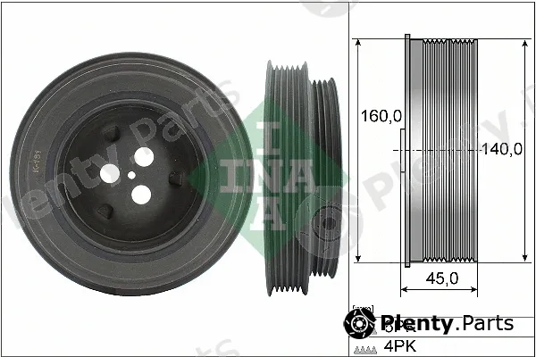 INA 544013110 — Belt Pulley, crankshaft