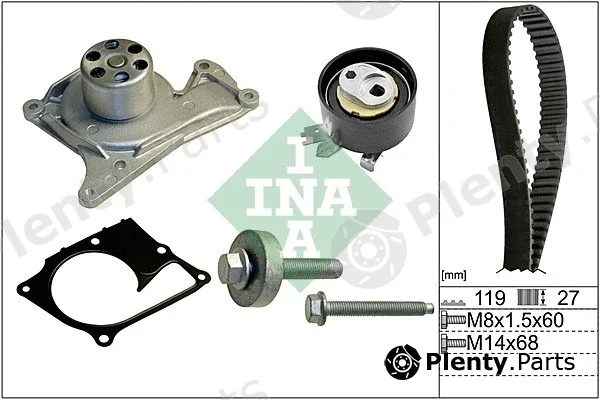 INA 530060730 — Water Pump & Timing Belt Kit