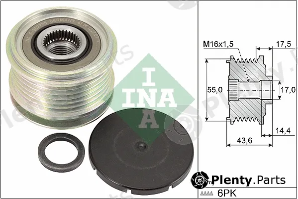 INA 535010510 — Alternator Freewheel Clutch