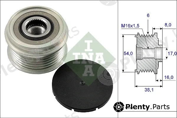 INA 535006310 — Alternator Freewheel Clutch