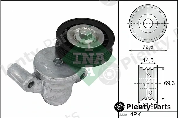 INA 534070510 — Belt Tensioner, V-ribbed belt