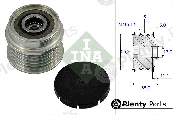 INA 535000510 — Alternator Freewheel Clutch