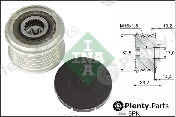 INA 535036910 — Alternator Freewheel Clutch