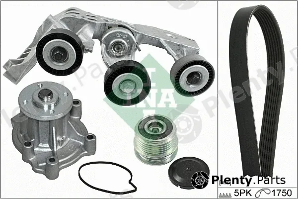INA 529008130 — Water Pump + V-Ribbed Belt Kit