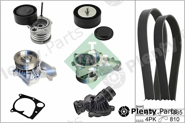 INA 529011231 — Water Pump + V-Ribbed Belt Kit